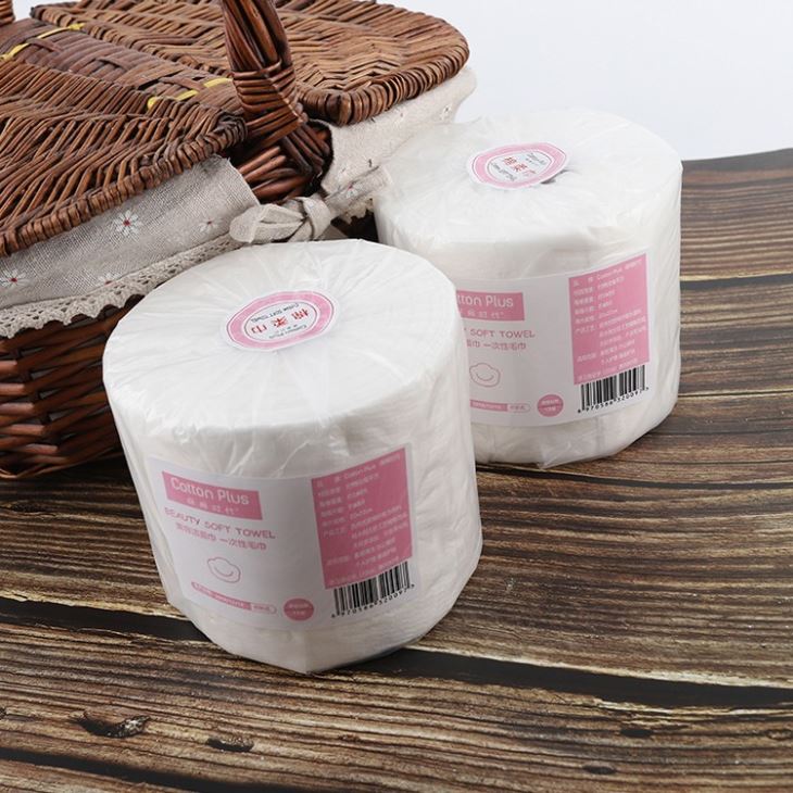 Cotton Spunlace Nonwoven Cleaning Wipe Rolls Salon Towel Roll
