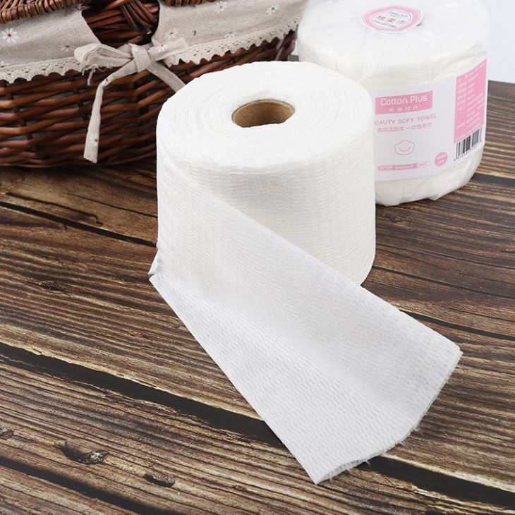 Cotton Spunlace Nonwoven Cleaning Wipe Rolls Salon Towel Roll